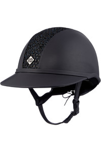 2022 Charles Owen SP8 Plus Leather Look Sparkly Helmet SP8PLUS2022 - Navy
